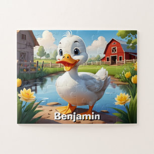 Puzzle Cute Farm Duck Personnalisé Enfants