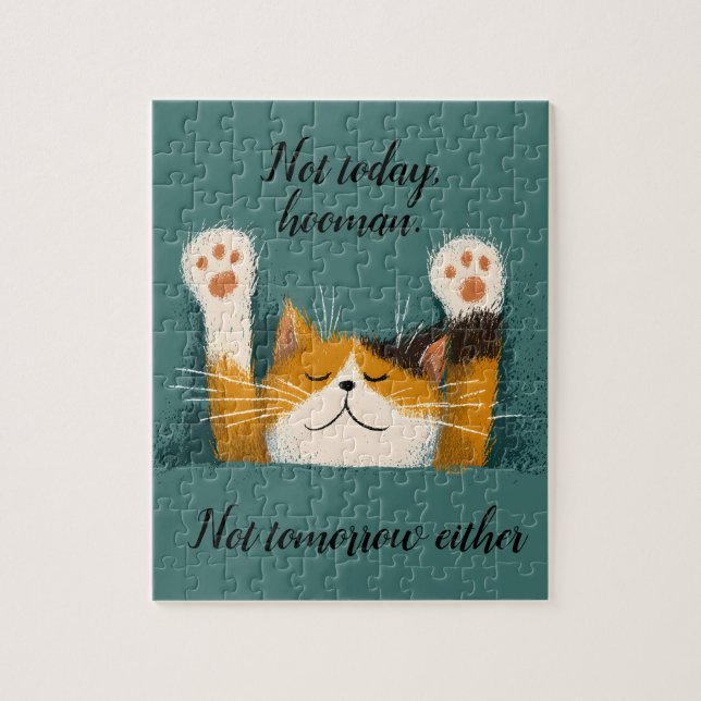 Puzzle Cute Funny Cat Nap (Vertical)