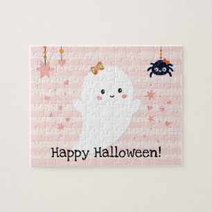 Puzzle Cute Ghost Girly Happy Halloween