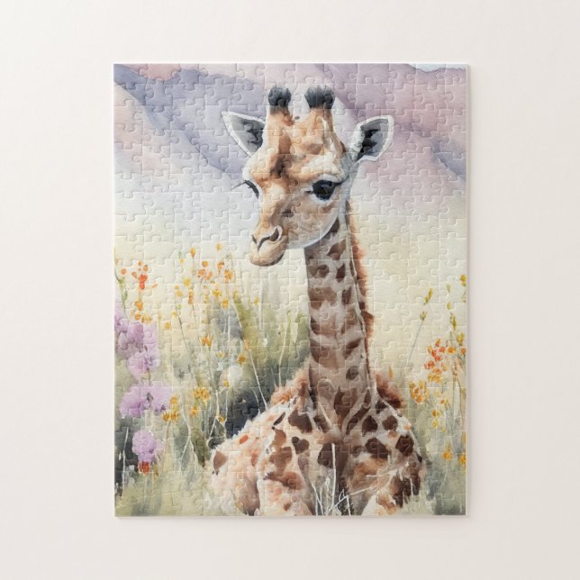 Puzzle Cute Giraffe (Vertical)