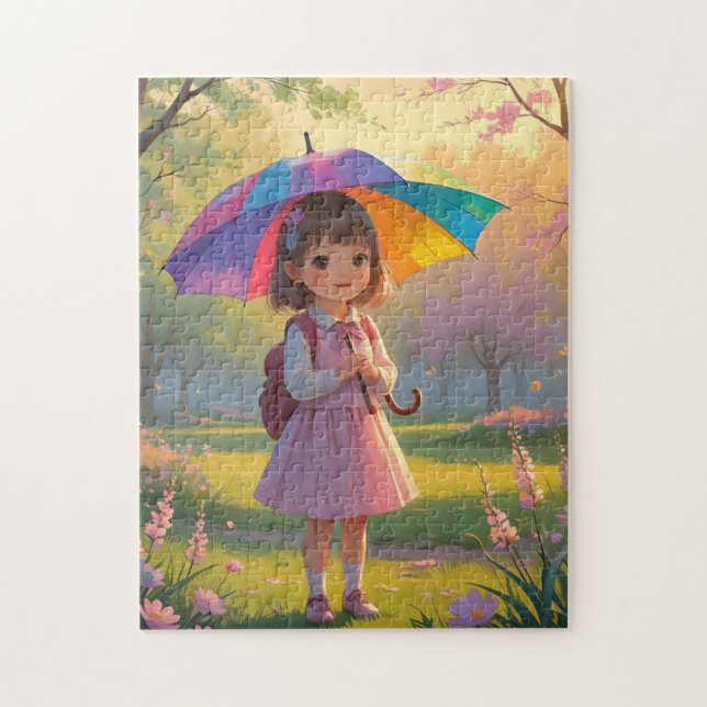 Puzzle Cute girl (Vertical)