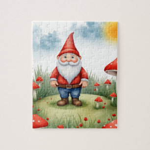 Puzzle Cute Gnome Champignons rouges Salle pour enfants