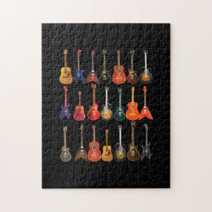 Puzzle Cute Guitare Rock Et Roulez Instruments De Musique