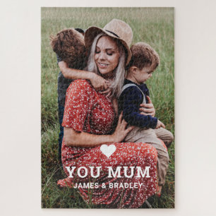 Puzzle Cute Heart Love You Maman's Day Photo