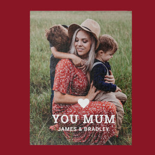 Puzzle Cute Heart Love You Maman's Day Photo