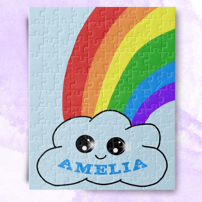 Puzzle Cute Kawaii Cloud Rainbow Dessin pour enfants`s (Créateur téléchargé)