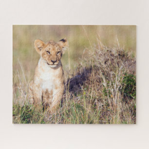 Puzzle Cute lionceau en Afrique photo