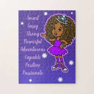 Puzzle Cute Little African American Princess