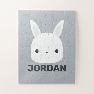 Puzzle Cute Little Bunny Rabbit with Personalized