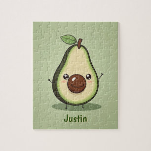 Puzzle Cute Little Personnalisé Avocado