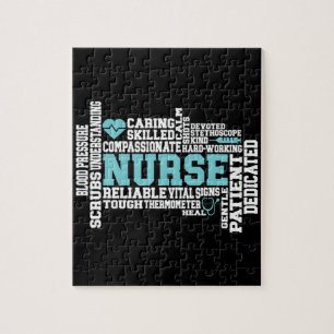 Puzzle Cute Nurse RN LVN École de soins infirmiers Médi