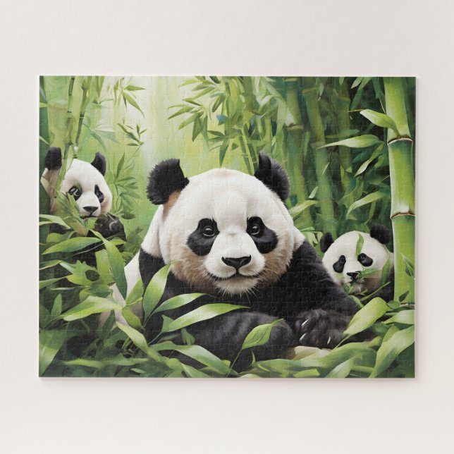 Puzzle Cute ours panda (Horizontal)