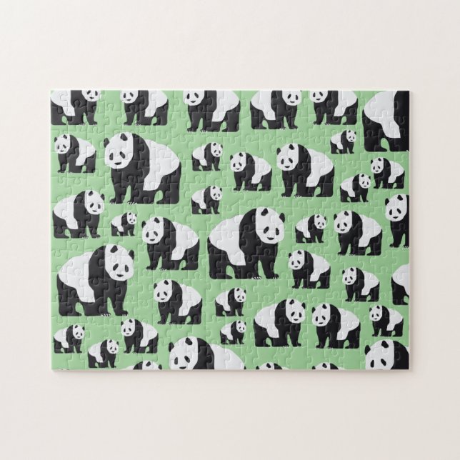 Puzzle Cute Panda Motif ours (Horizontal)