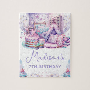 Puzzle Cute Pastel Slepover Personnalisé Anniversaire