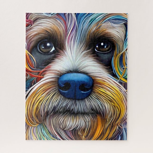Puzzle Cute Pop Art Terrier (Vertical)