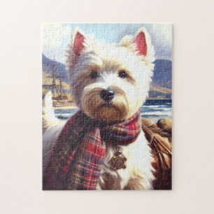 Puzzle Cute West Highland Peinture de Terrier blanc