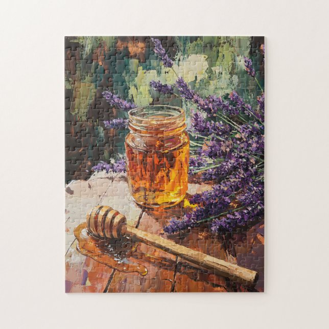 Puzzle Cuvette de miel et Pittoresque de lavande (Vertical)