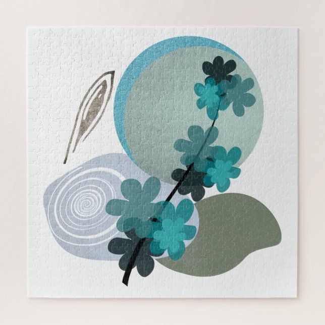 Puzzle Cyan Boho (Vertical)