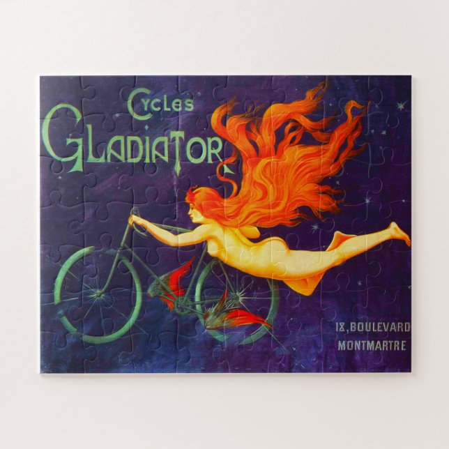 Puzzle Cycles Gladiator Affiche publicitaire vintage de c (Horizontal)