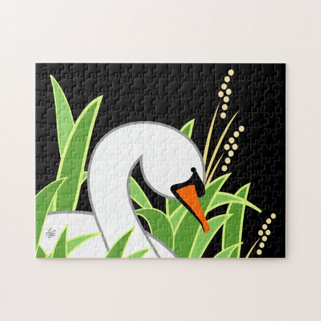 Puzzle Cygne muet blanc (Horizontal)