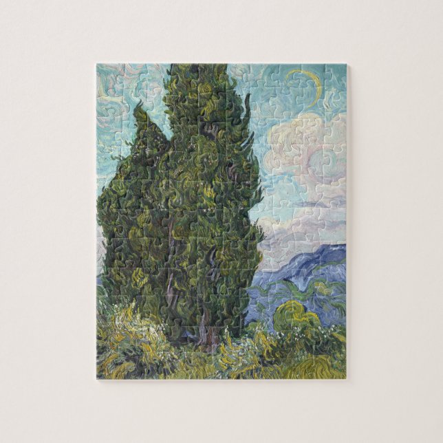Puzzle Cypresse par Van Gogh (Vertical)