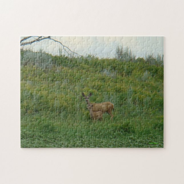 Puzzle D5 Mule Deer Doe et Fawn (Horizontal)