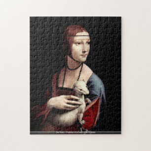 Puzzle Da Vinci - portrait de Madame avec la hermine