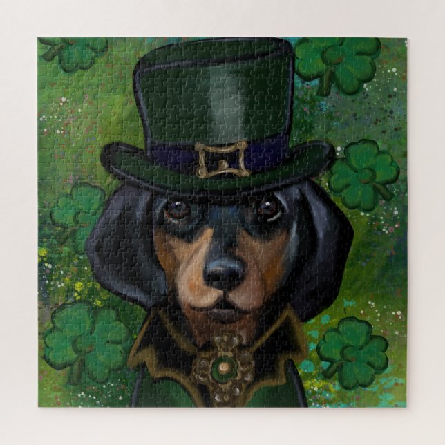 Puzzle Dachshund  (Vertical)