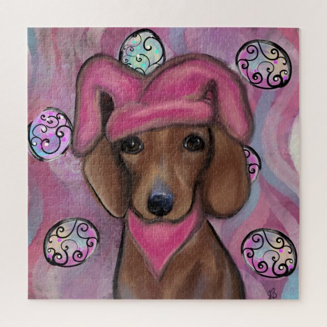 Puzzle Dachshund (Vertical)