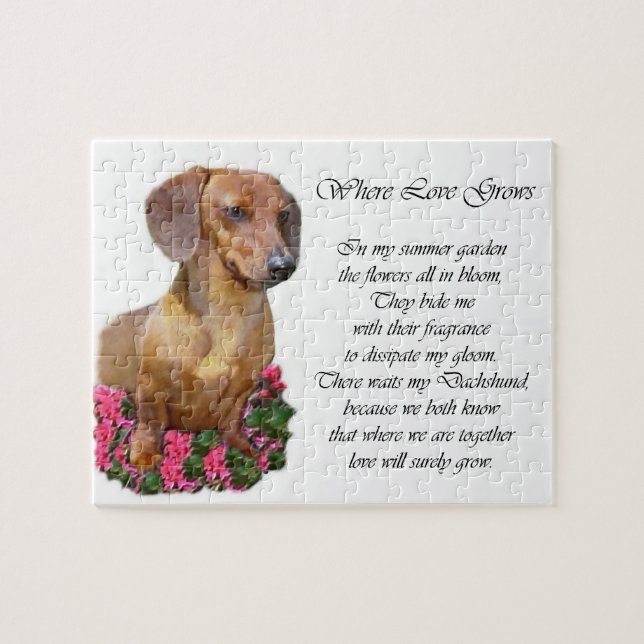 Puzzle Dachshund Art Don (Horizontal)