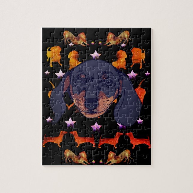Puzzle Dachshund chien Portrait (Vertical)