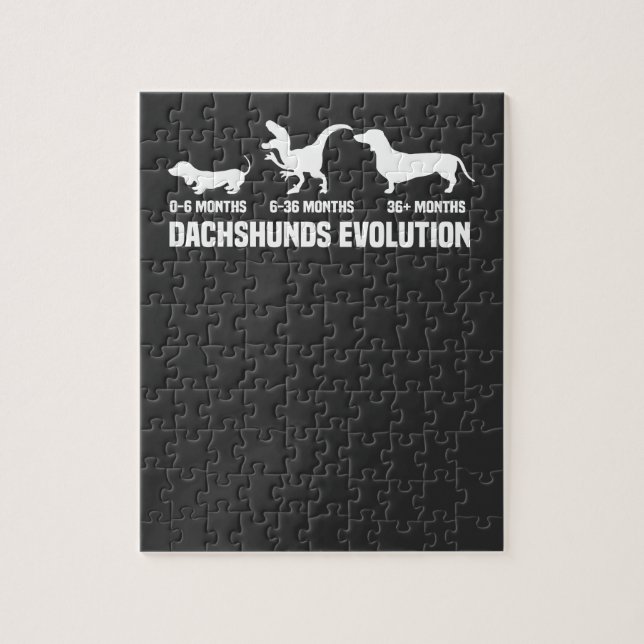 Puzzle Dachshund Evolutions (Vertical)