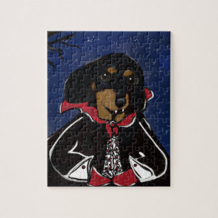 Puzzle Dachshund Halloween