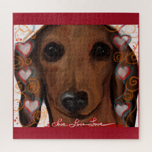 Puzzle Dachshund Rouge
