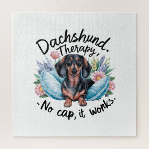 Puzzle Dachshund Therapy Pas de Casquette Il fonctionne
