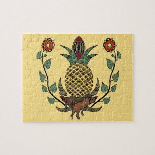 Puzzle Dachshunds, Ananas de bienvenue