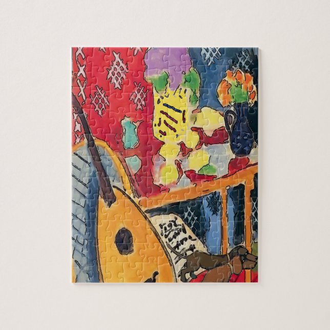 Puzzle Dachshunds sous le style Table Matisse (Vertical)