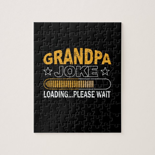 Puzzle Daddy Gift Grand-père Chargement S'Il Vous Plaît (Vertical)