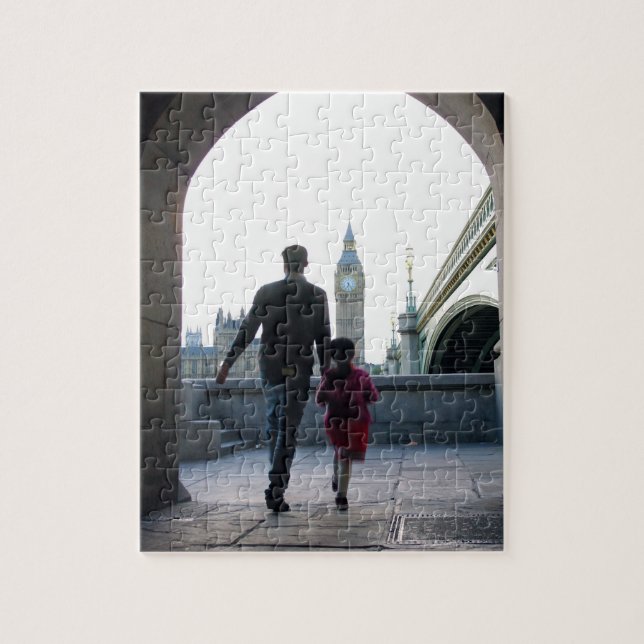 Puzzle Daddy's Little Girl - Londres - 8x10 - 110 pc (Vertical)