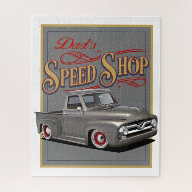 Puzzle Dad's Speed Shop (Vertical)