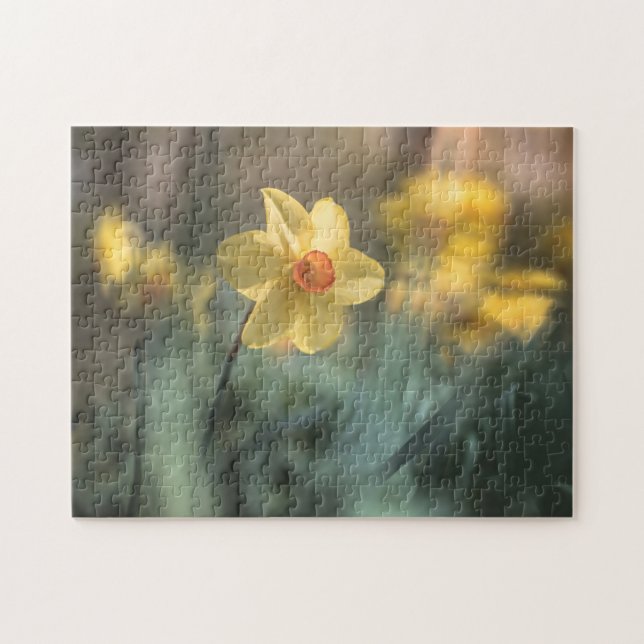 Puzzle Daffodique de Fleur Jaune Nature Photo (Horizontal)
