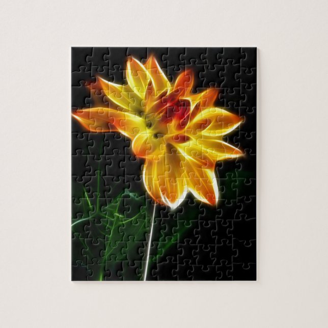 Puzzle Dahlia de Fractalius (Vertical)