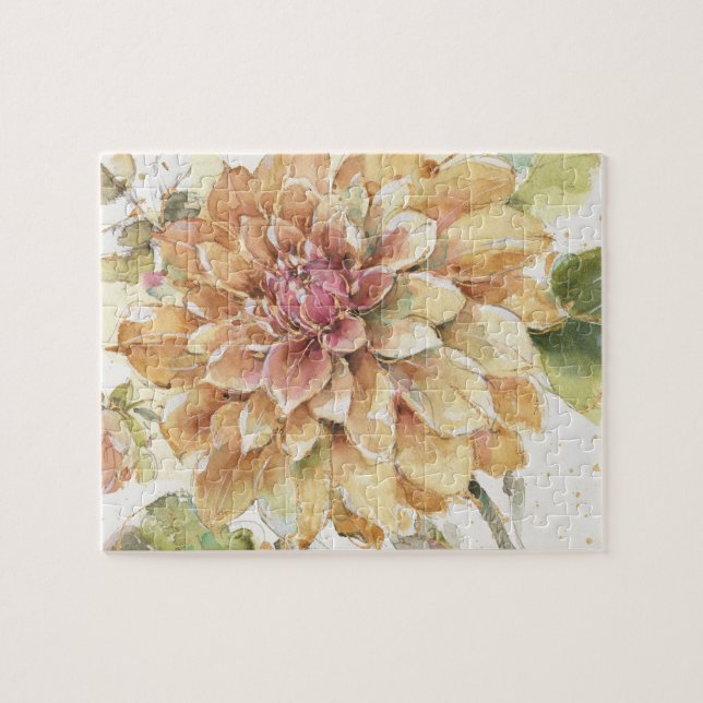 Puzzle Dahlia orange (Horizontal)