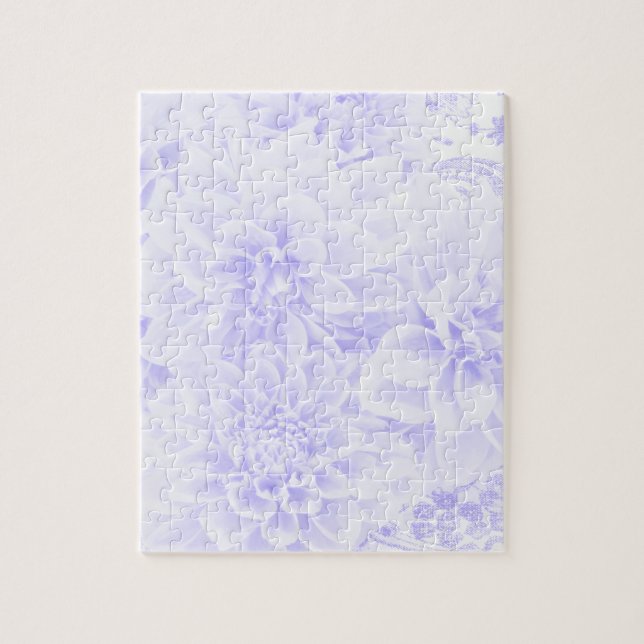 Puzzle Dahlias En Bleu (Vertical)
