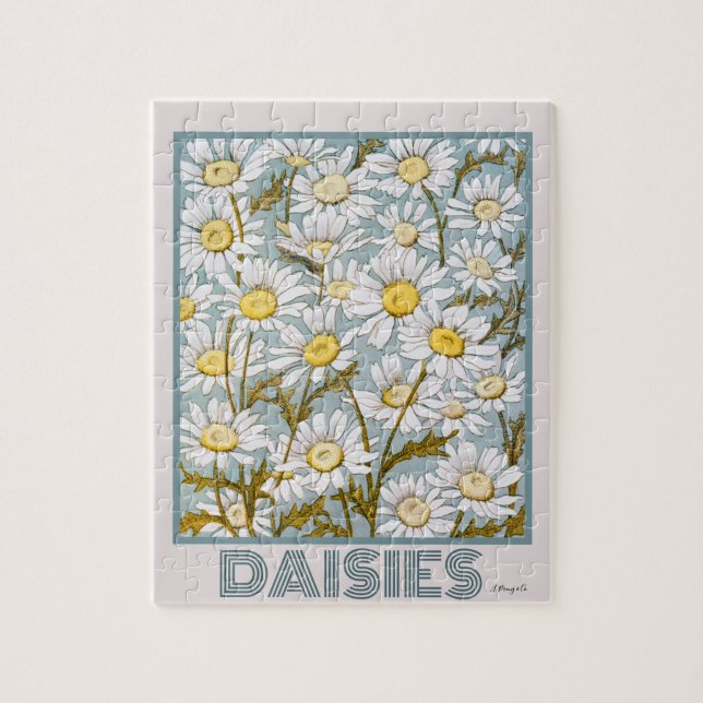 Puzzle Daisies de L. Prang & co. (Vertical)
