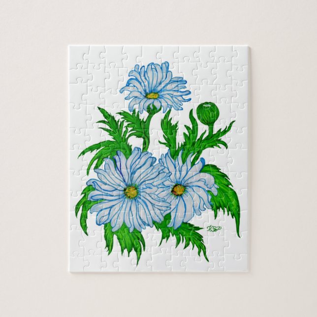 Puzzle Daisies flowers (Vertical)