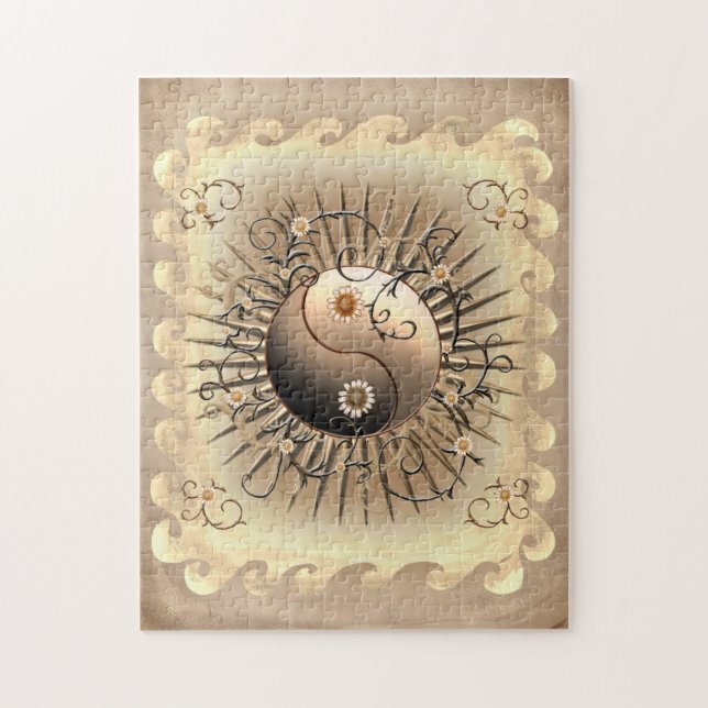 Puzzle Daisy Yin Yang (Vertical)