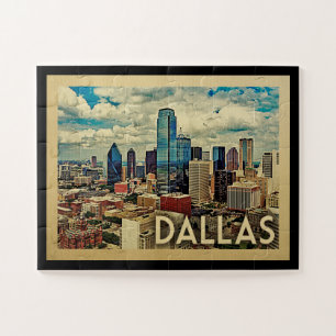 Puzzle Dallas Texas Vintage Travel