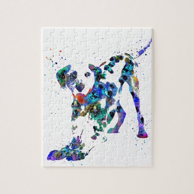 Puzzle Dalmate, chien dalmatien, Dalmate d'aquarelle (Vertical)