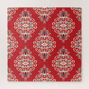 Puzzle Damask Vintage : Flourish Seamless Motif.